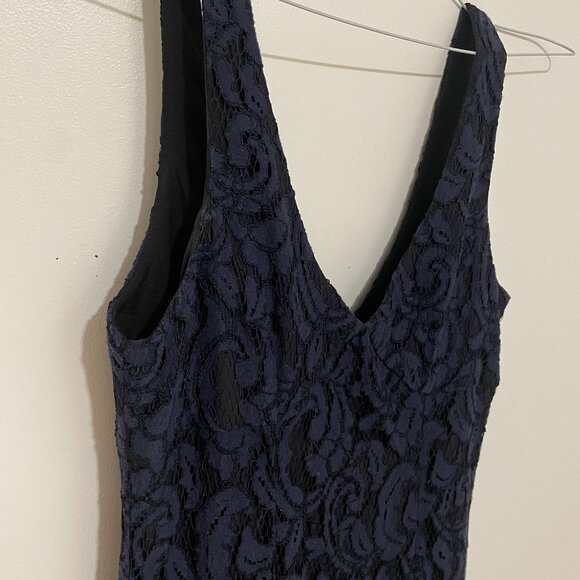 BCBGeneration Dresses & Skirts - BCBGeneration navy lace mermaid gown